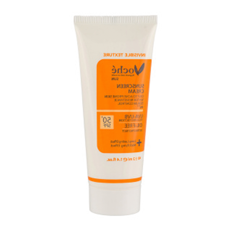 کرم ضدآفتاب بی‌رنگ پوست چرب وچه SPF50 - Colorless sunscreen for oily skin SPF50 Voche