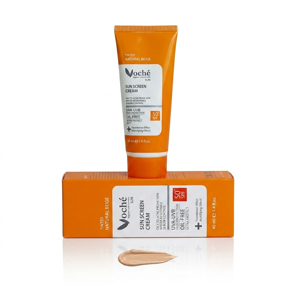 کرم ضدآفتاب پوست چرب و جوش‌دار وچه SPF50 - 40ml - Sunscreen For Oily And Acne-Prone Skin 40ML Voche