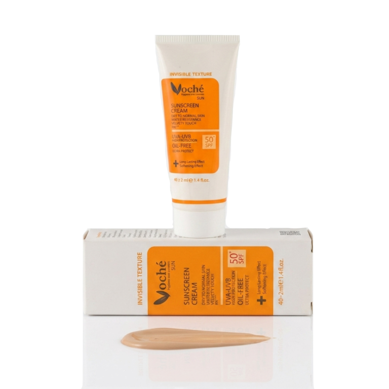 کرم ضدآفتاب بی‌رنگ پوست خشک و نرمال وچه SPF50
