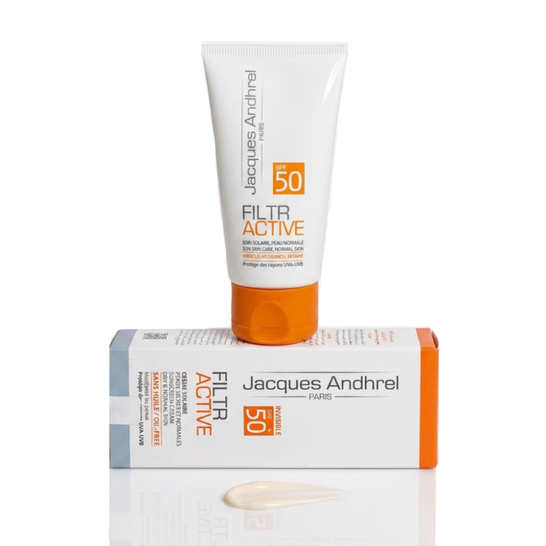 کرم ضدآفتاب SPF50 پوست خشک و معمولی بی رنگ ژاک آندرل 50 میلی‌لیتر