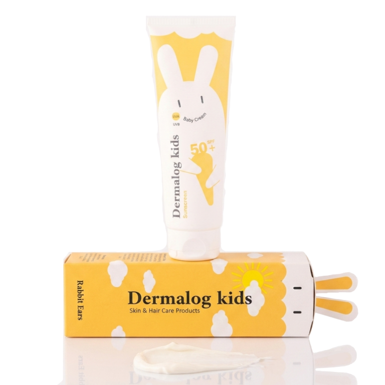 کرم ضدآفتاب کودک درمالوگ SPF50 مناسب پوست حساس 75 میل