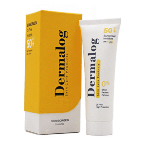 کرم ضدآفتاب بی‌رنگ SPF50 پوست چرب درمالوگ