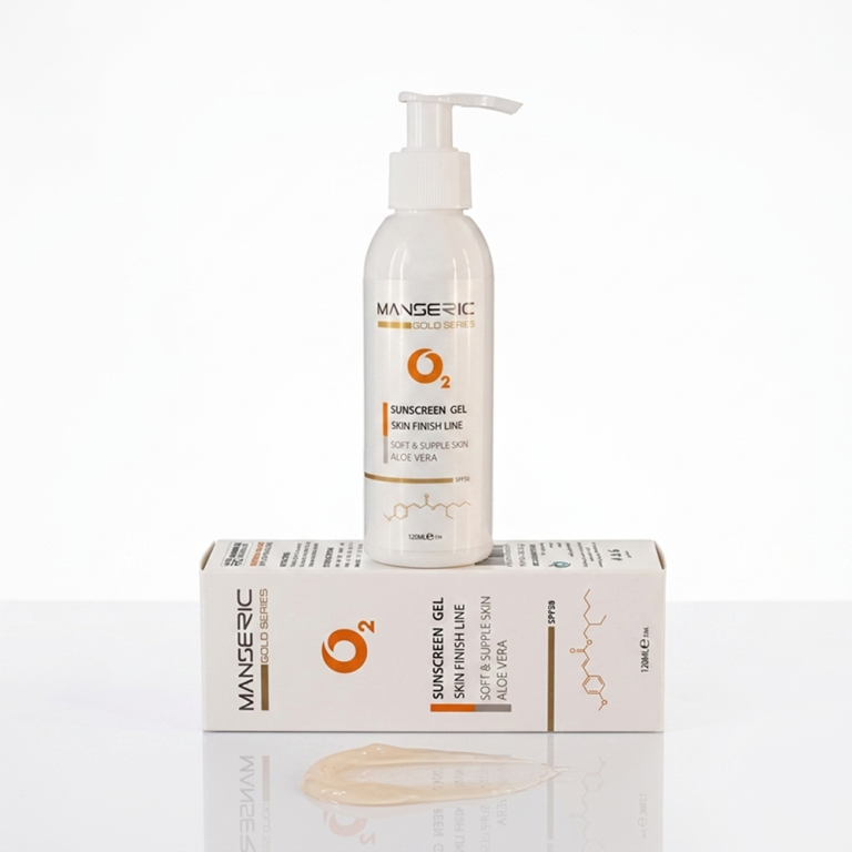 ژل ضدآفتاب صورت مانسریک SPF50 مناسب پوست چرب