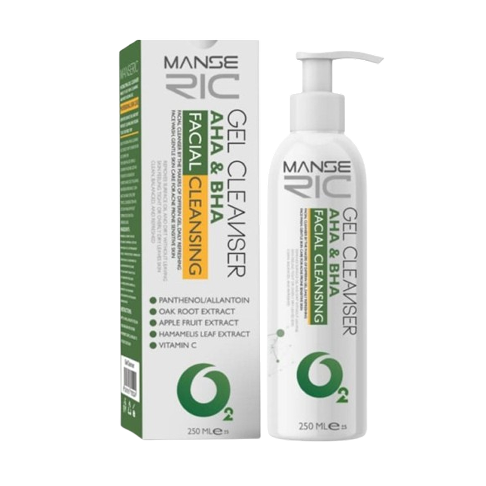 ژل پاک کننده و رطوبت رسان مانسریک؛ مناسب پوست مختلط تا چرب