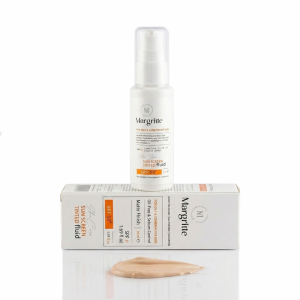 فلوئید ضدآفتاب بی‌رنگ مارگریت SPF50 پوست نرمال تا خشک 50 میل