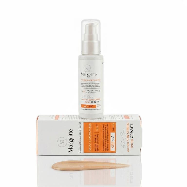 کرم ضد آفتاب و روشن کننده مارگریت SPF50 رنگ بژ طبیعی 50 میل