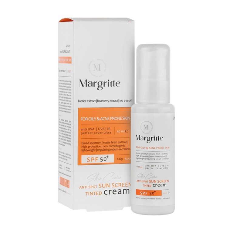 کرم ضد آفتاب و روشن کننده مارگریت SPF50 رنگ بژ طبیعی 50 میل