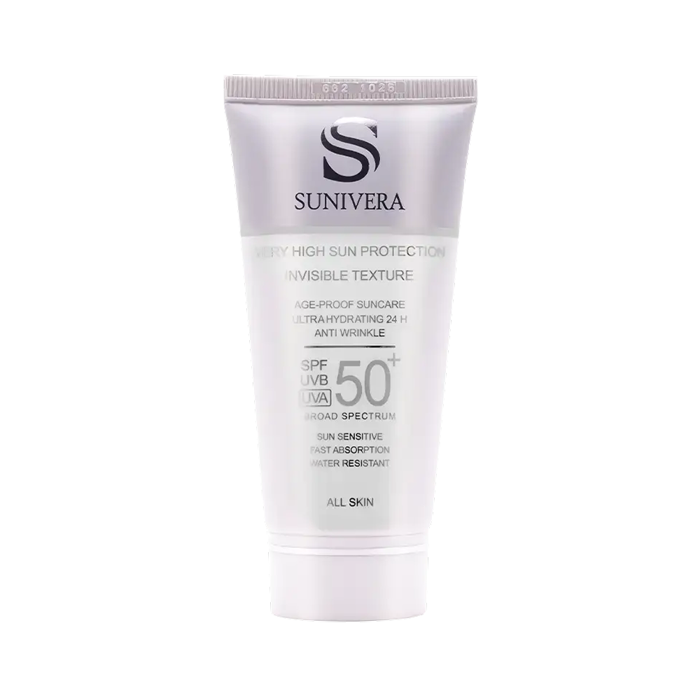 کرم ضد آفتاب بی رنگ سانیورا SPF50 50 میلی لیتر