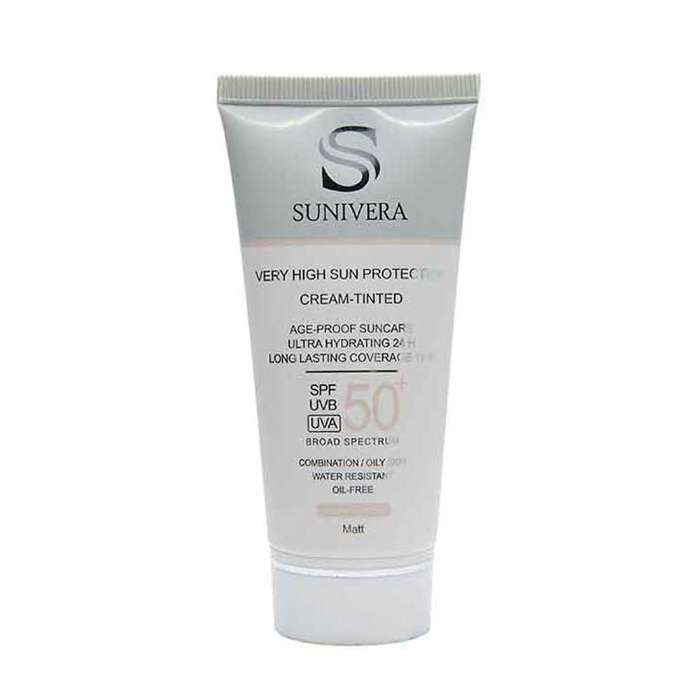 کرم ضد آفتاب بژ روشن سانیورا SPF50 پوست چرب و مختلط