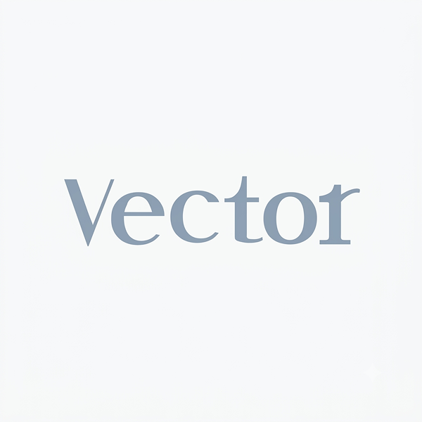 لوگو برند وکتور Vector - محصولات تخصصی مراقبت پوست